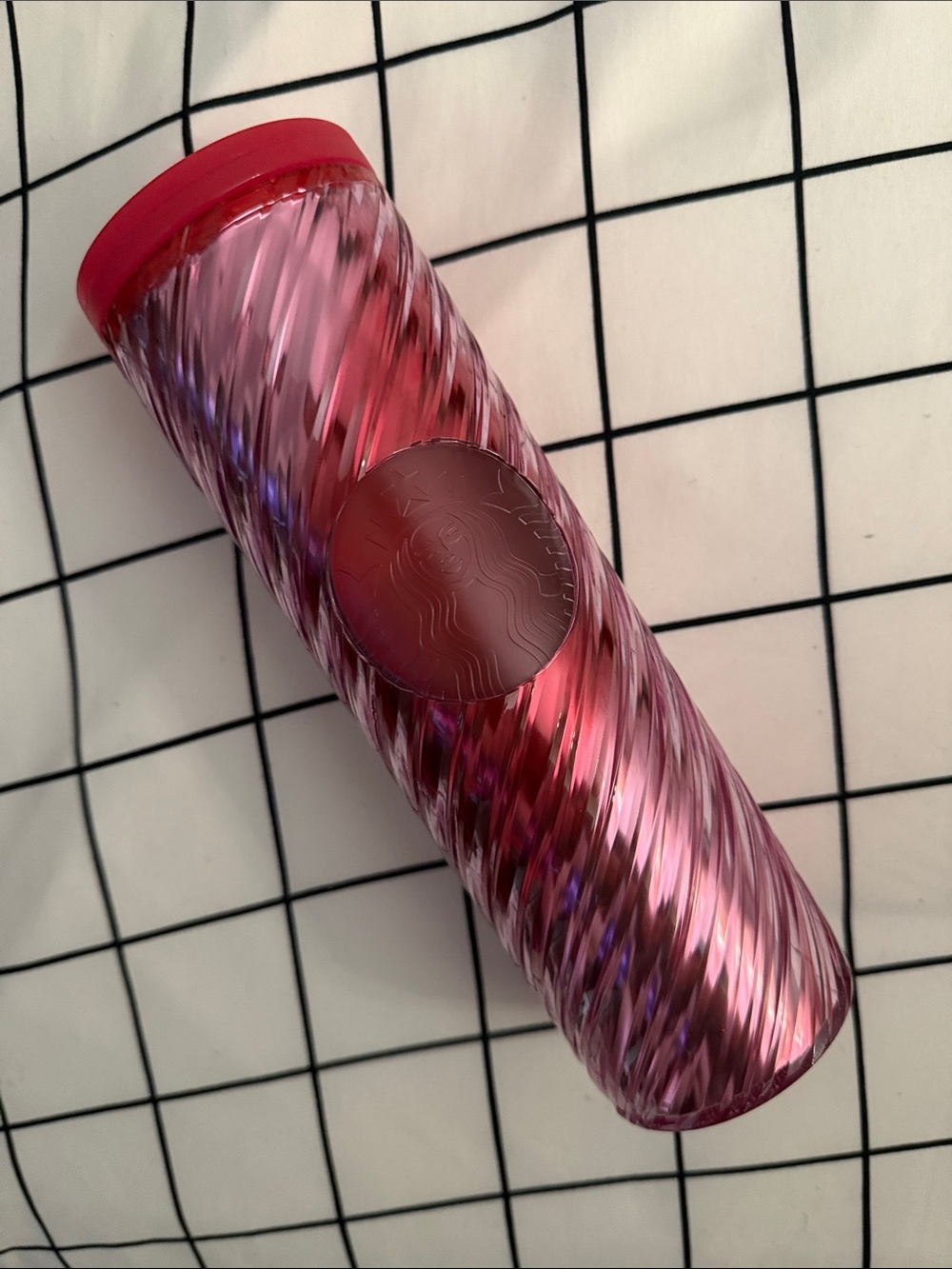 Starbucks Pink Swirl Stainless Tumbler